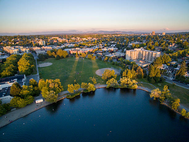 Escape to Green Lake Park, a popular urban getaway in the middle of Seattle