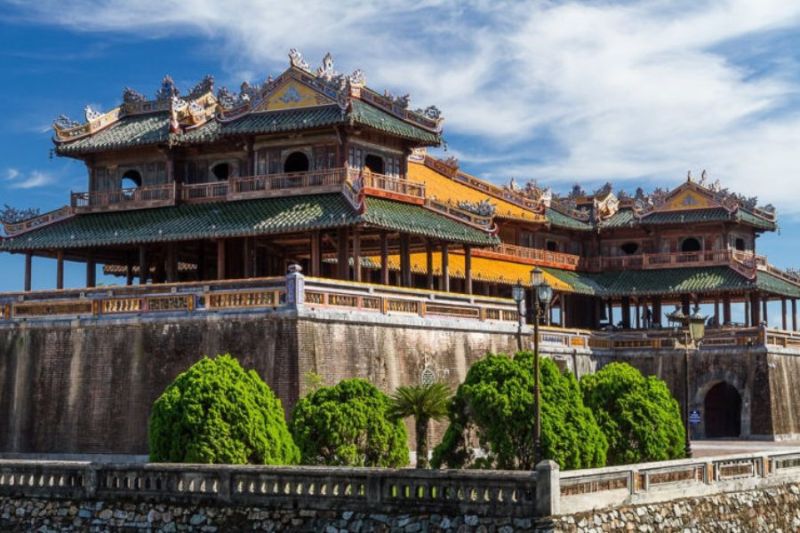Hue Imperial Citadel is always a favorite check-in place for young people