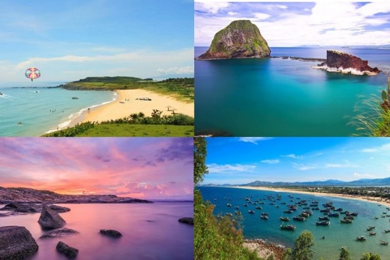 Phu Yen beach is mysterious and charming with diverse colors