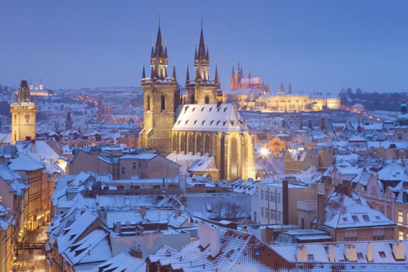 Prague Castle - one of the largest castles in the world built in the 9th century
