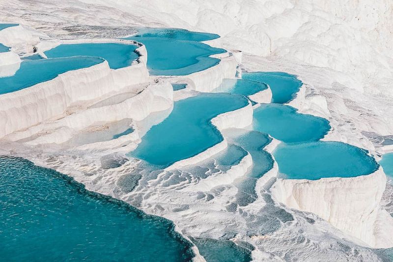 Pamukkale was named the 8th natural wonder of the world and was recognized by UNESCO as a World Natural Heritage site in 1988