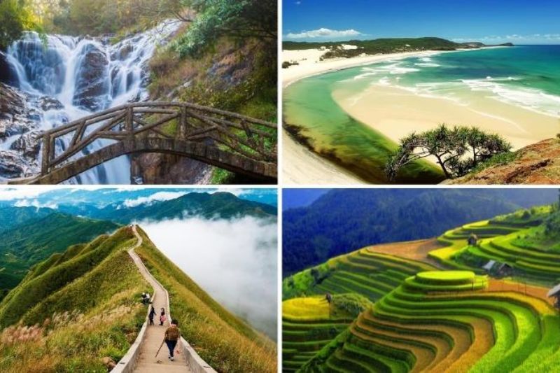 Traveling to Vietnam in October is an ideal time to worship and spiritually travel, or take a boat to check-in and admire the scenery...