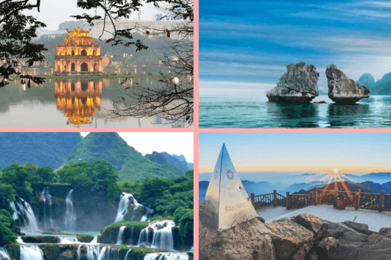 How wonderful it is to visit Hanoi or experience famous places in Sapa, Ninh Binh... 