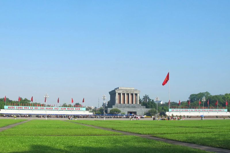 Ba Dinh Square - Uncle Ho's mausoleum - a place to keep history in the heart of Hanoi