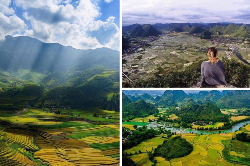 Go to the top of Na Lay mountain to see the picturesque Bac Son valley