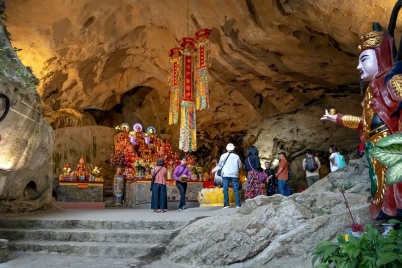 Visit the spiritual destination Tam Thanh Pagoda and admire the mysterious Tam Thanh Cave