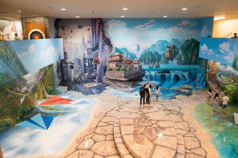 Artinus 3D painting museum revolves around the theme of 3-dimensional objects appearing for the first time in Vietnam