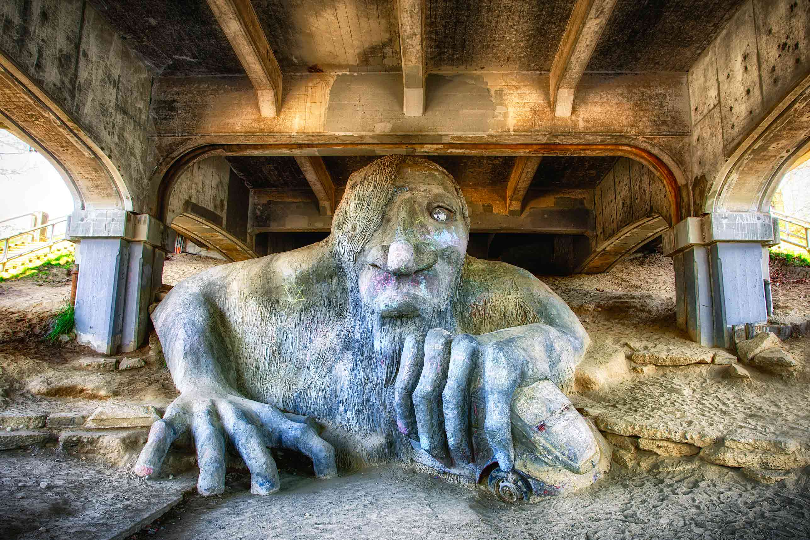 Visit the Fremont Troll, a unique and beloved piece of public art located in Seattle's vibrant Fremont area